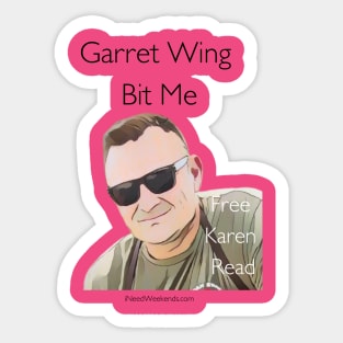 Garret Wing Bit Me Sticker